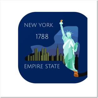 New York 1788 -Empire State Posters and Art